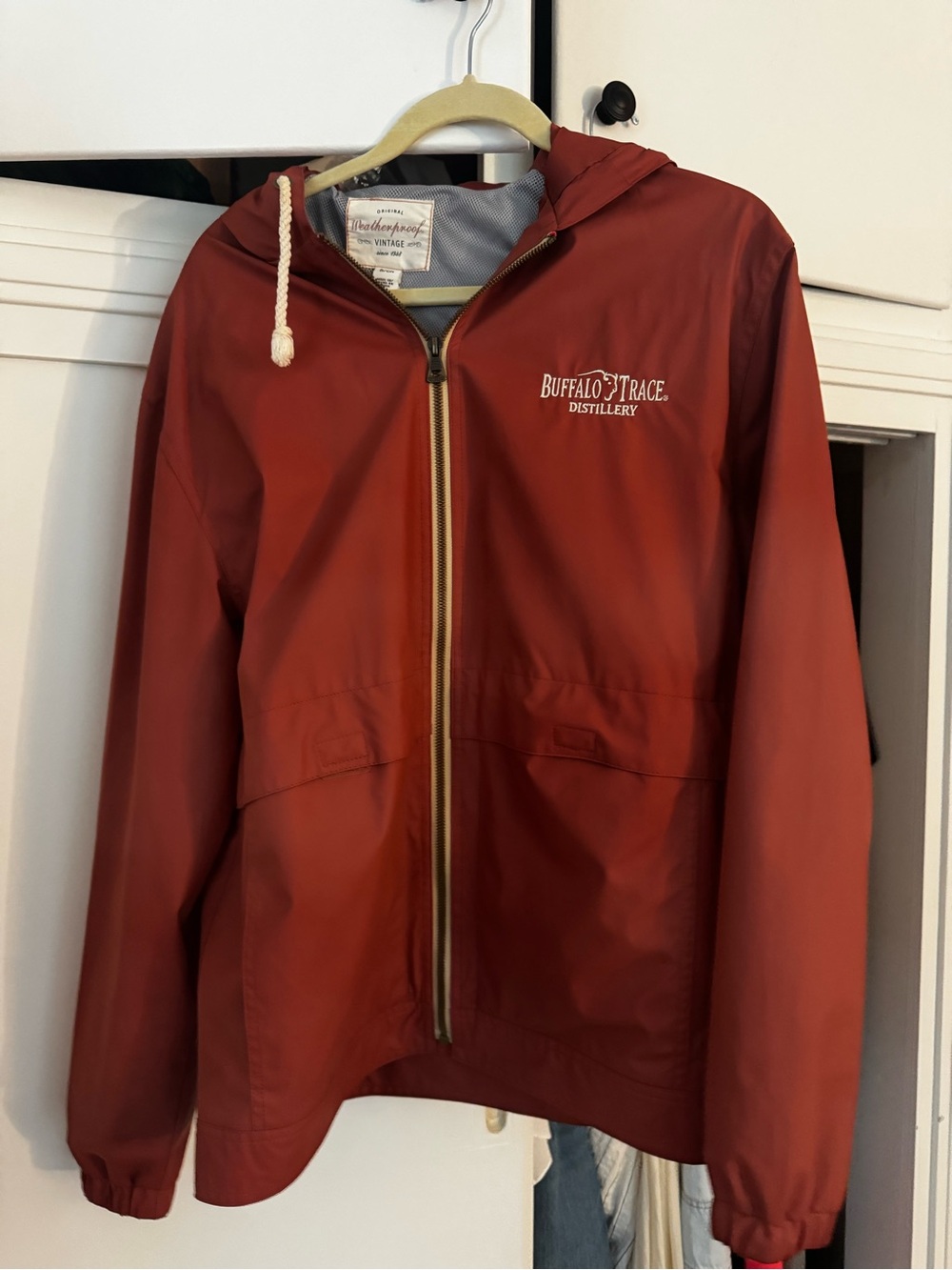 Weatherproof Rust Hooded Utility Jacket with Buffalo Trace Logo